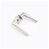 Wholesale double sided stainless steel right angle tube door lever with round rose
