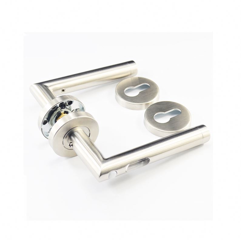Wholesale Fancy stainless steel tube lever type handles for plastic containers