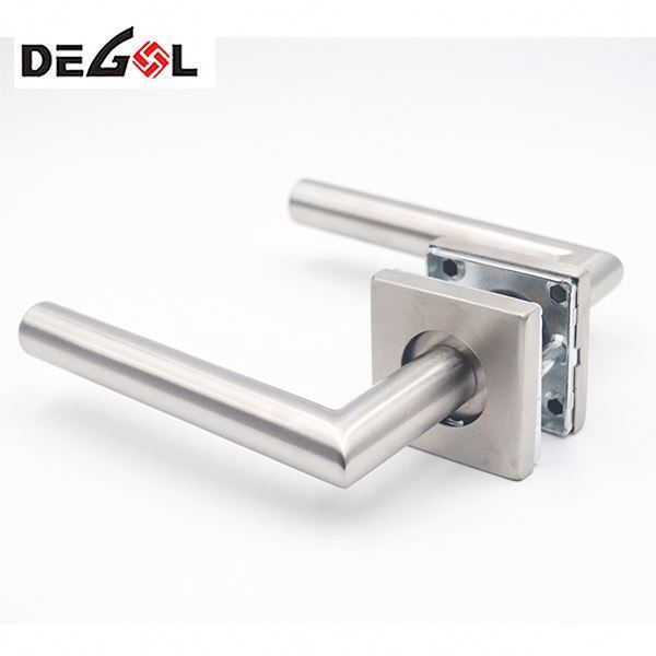 Good Quality Entry Door Lever Handle With Plate