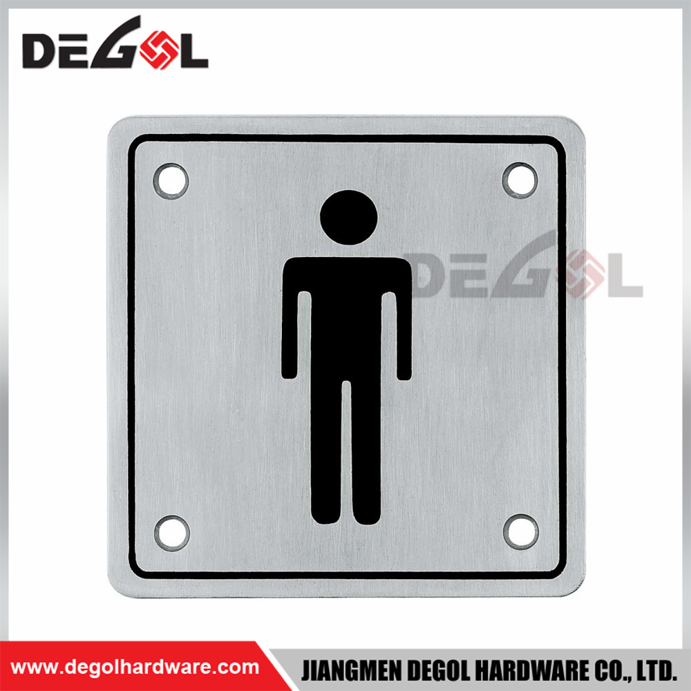 Different types metal toilet sign plate