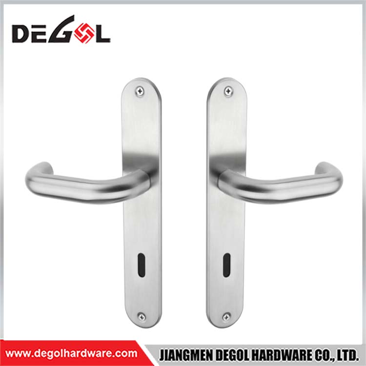 Hot Sale Stainless Steel Door Handle With Large On Square Plate