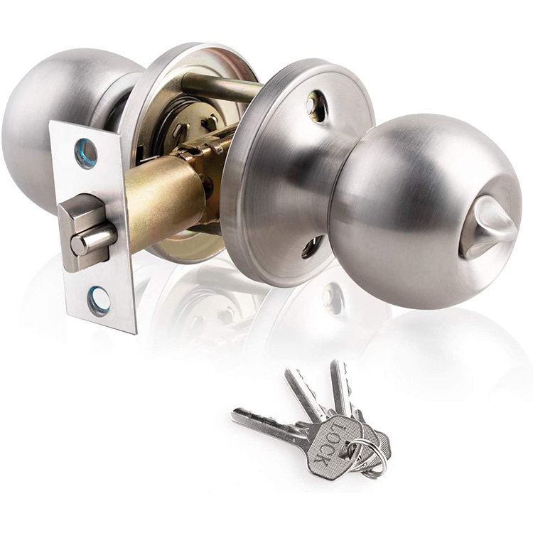 BDL1041 Double Handle Office Door Security Lock Interior Antique Copper Door Knob
