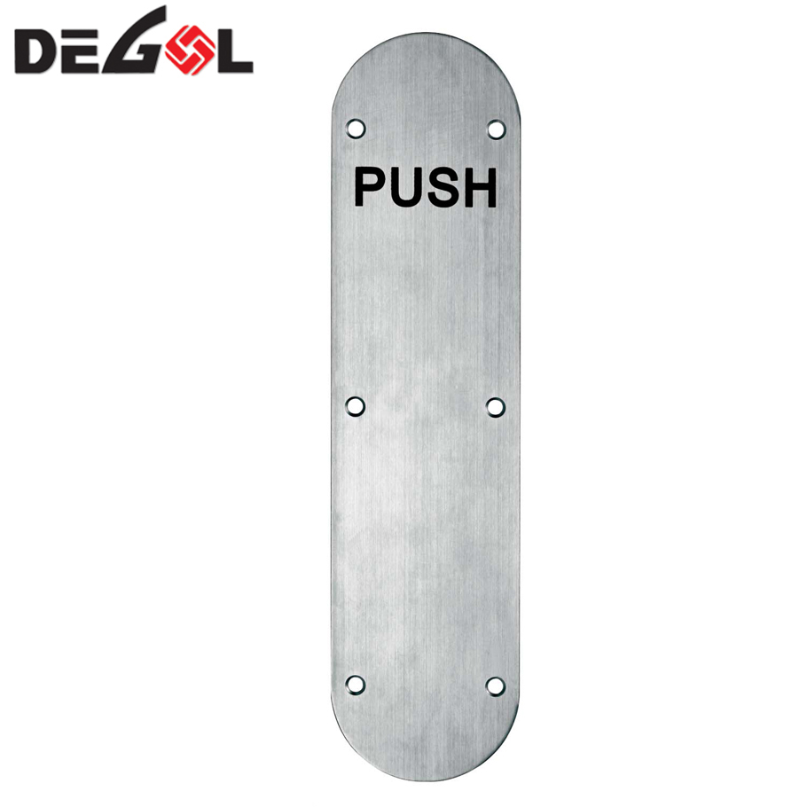 PH1001 Customized SS 201/304 Pull And Push Door Sign Plate