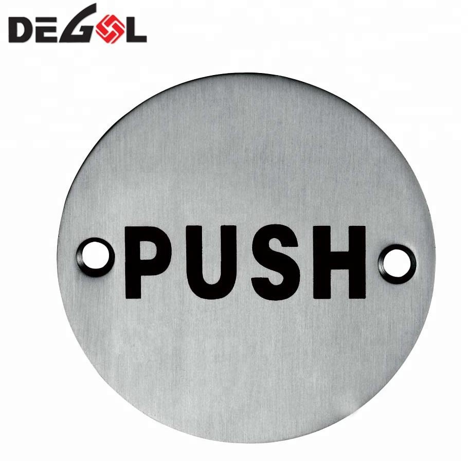 Stainless Steel Square Pull Indication Door Sign Plate