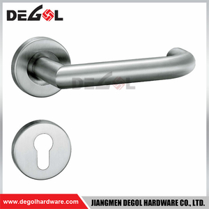 Latest Design Stainless Steel On Square Plate Door Handle Lock