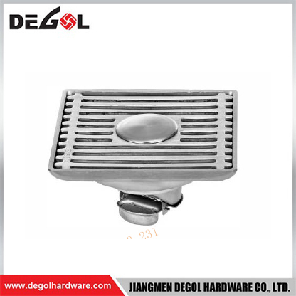 XG-330AF1 Wire Drawing 304 Stainless Steel 3.0 MM Thickness Floor Drain for Bathroom Kitchen