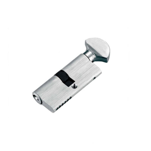 60mm brass turn knob cylinder lock keyless for bathroom