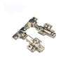 China wholesale iron slide on regular half overlay furniture cabinet hinge plate