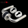 Stainless steel entrance and interior door handle for entry door