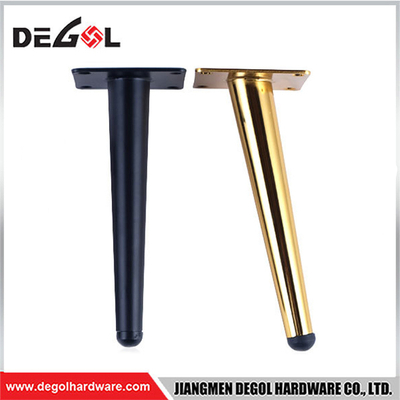 FL1103 Black Furniture Leg Gold Table Feet Replacement Cabinet Sofa Metal Feet with Screws 