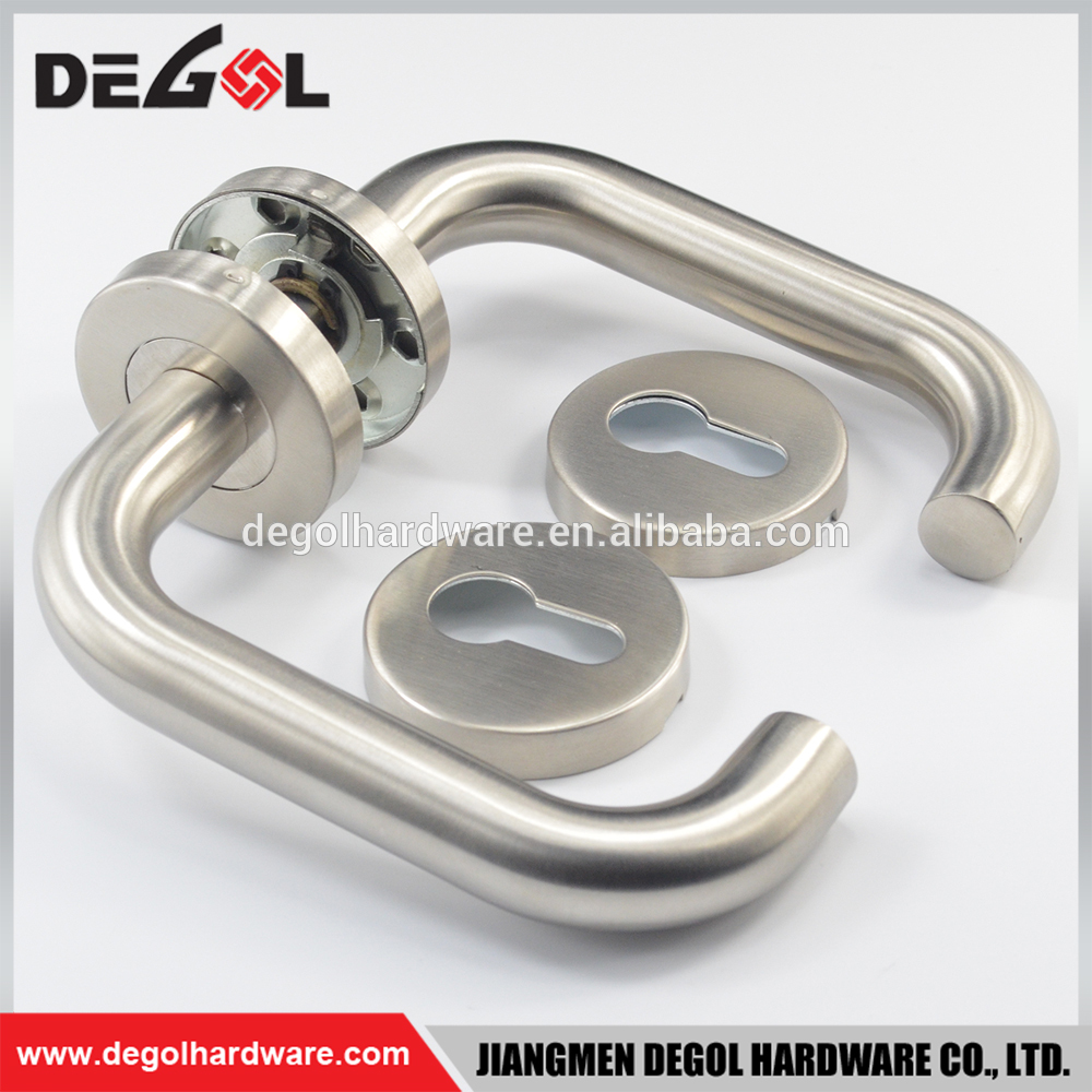 Best price high quality stainless steel door handle for wooden door