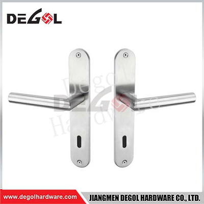 Factory Direct Inox Aluminum Lever Door Handle On Iron Plate