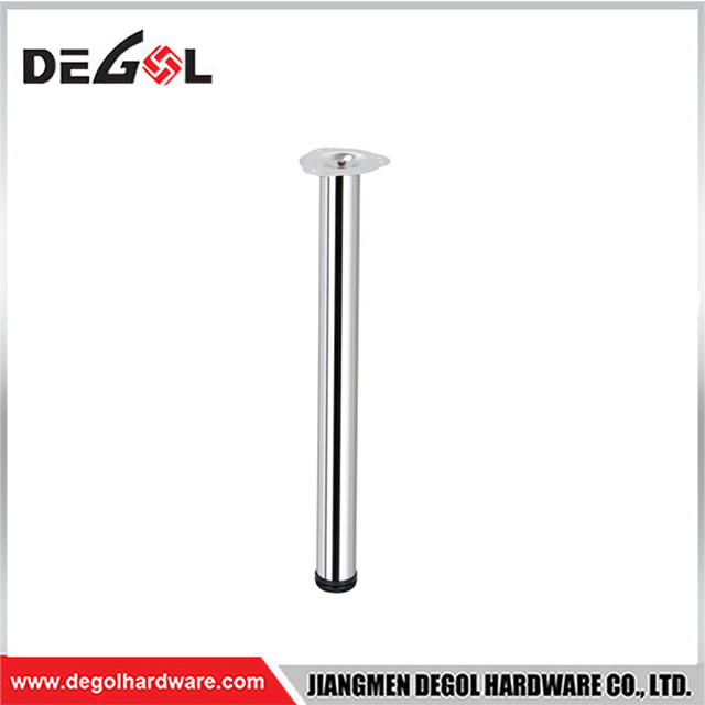 TL1008 Round long iron table leg height adjuster with chrome finish
