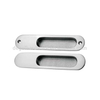 Triangle plate oval hole wooden wardrobe concealed cabinet door handle