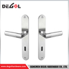 Zinc Lever Door Handle Hardware Lock Door Handle On Plate Antique Brass Door Handle