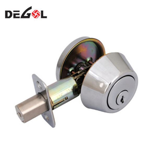 High Security Door Lock Deadbolt Zinc Alloy Knob Entry Door Lock With Single Cylinder Deadbolt