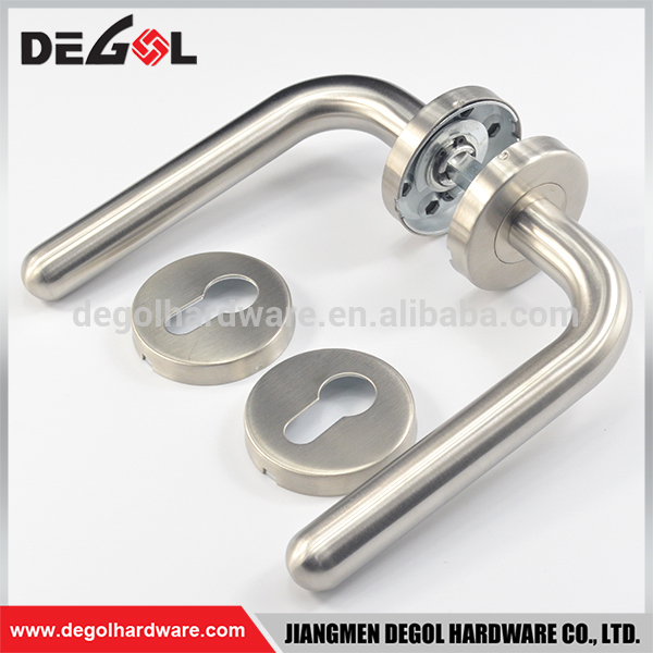 China manufacturer residential interior stainless steel tube lever door handle spring