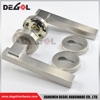China wholesale zinc alloy luxury residential interior solid door chrome lever handle