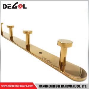 HKS1012 stainless steel hanging coat hook rail