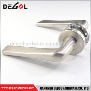 New design stainless steel tube lever black satin door handle levers passage