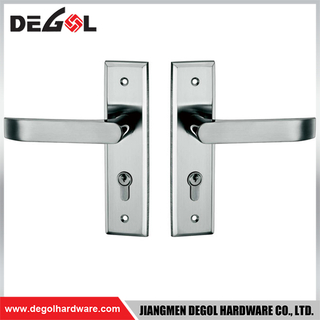 BP1002 Apartment front door stainless steel door handle with back plate