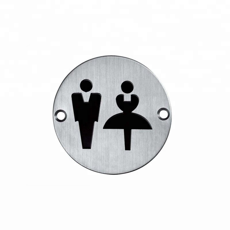 Disabled stainless steel Toilet Sign