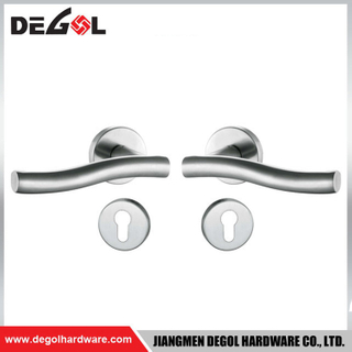  LH1014 Stainless Steel Solid Front Door Handle And Lock Set