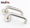 Stainless steel pull handle with plate and push plate