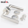 Wholesale Fancy double sided stainless steel tube lever modern door handle to europe