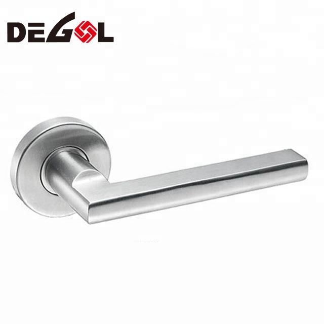 Modern Contemporary Slim Square Design Door Handle Lever for Home Bedroom or Bathroom Privacy