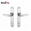 High quality front main door lock door handle lever on back plate