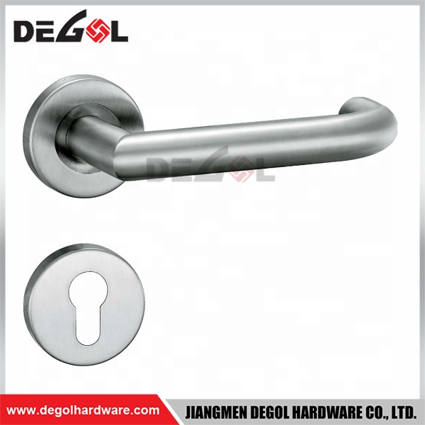 Beautiful European style stainless steel ss door handle lock escutcheons
