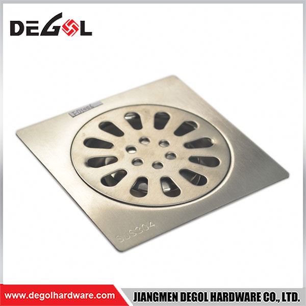 Door Handle With Tube Floor Drain With Square Tile Insert