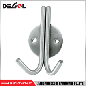 New design wear the rope stainless steel door mounted metal clothes hanger hook
