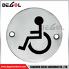 SP1013 Custom Stainless Steel Metal Push Sign Round Plate