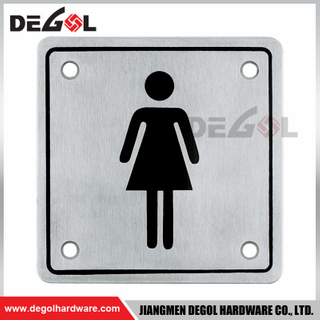 SP1002 Square Stainless Steel Attention Warning Door Sign Plate